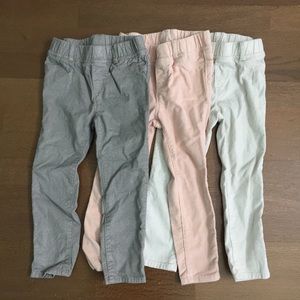 3 Pairs Gap kids corduroy pants size 4T